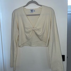 White longsleeve Princess Polly shirt